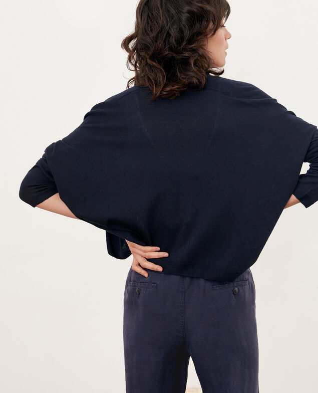 Short cardigan Marine