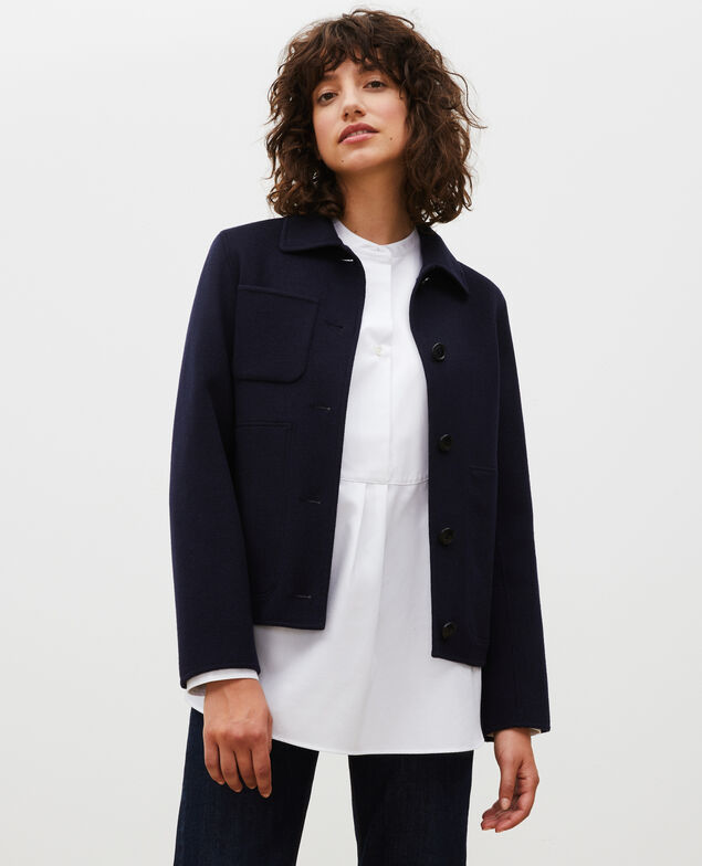  Double-sided wool jacket Night sky
