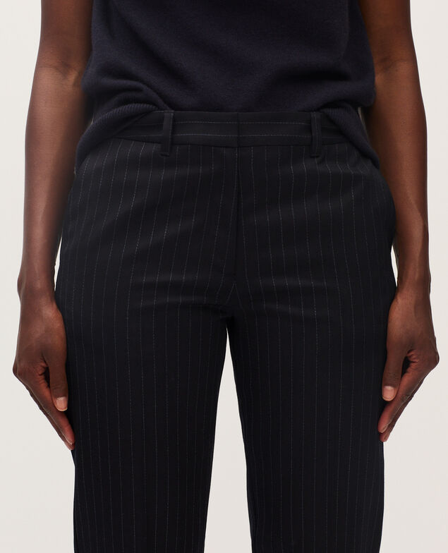 Wool cigarette trousers K690 st navy