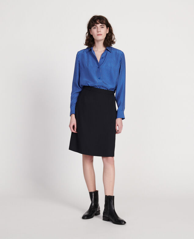 Silk polka dot shirt Little pois surf the web