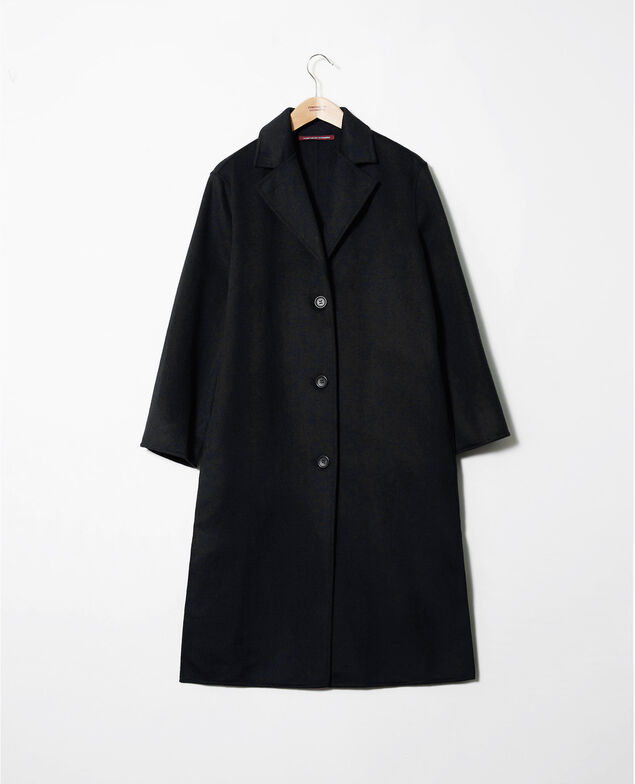 Classic double-sided coat Noir