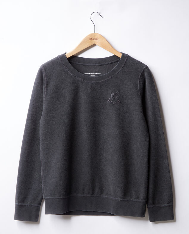 Inside-out Léon sweater Noir