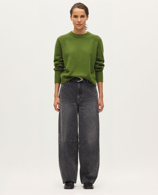 Cashmere jumper K540 pesto