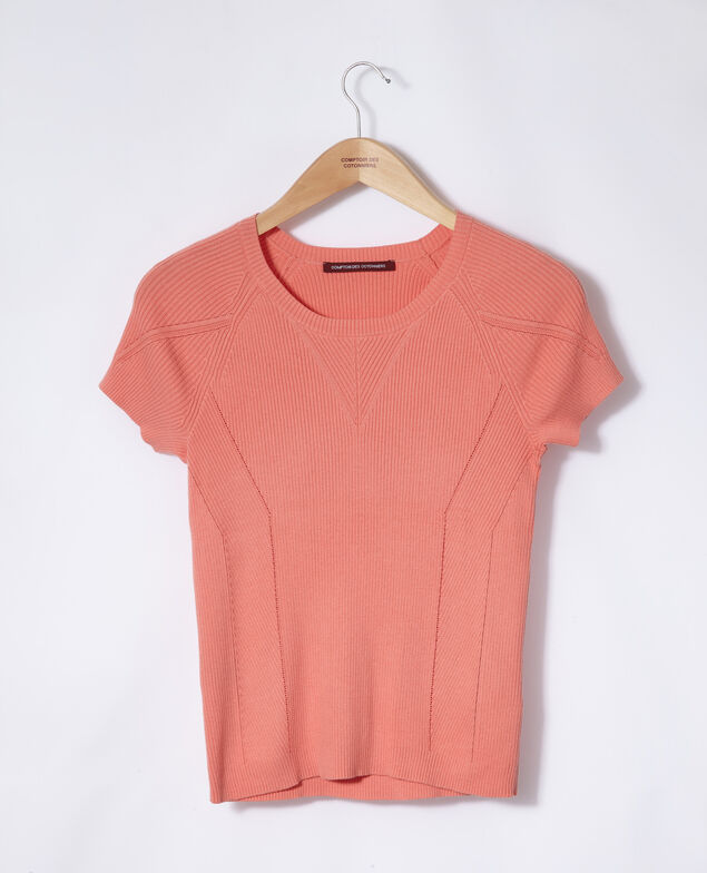 100% cotton jumper Burnt coral