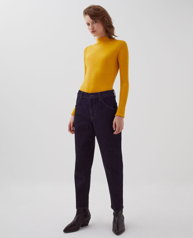 Slim fit merino wool jumper I470 sunset yellow