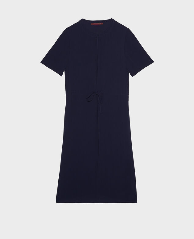 Straight and loose dress Maritime blue