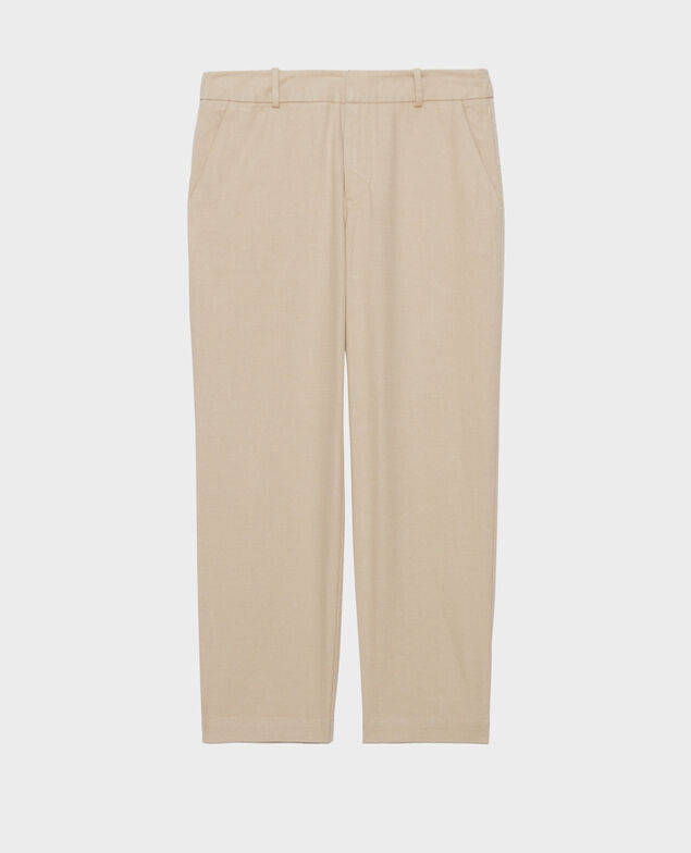 MARGUERITE - Cigarette trousers Oxford tan