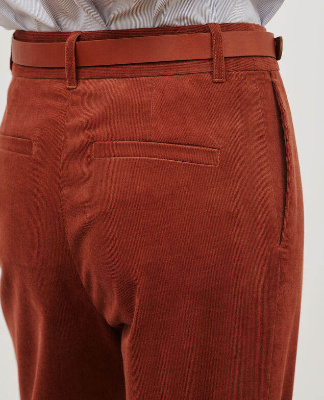 Corduroy trousers 7030 19 wine