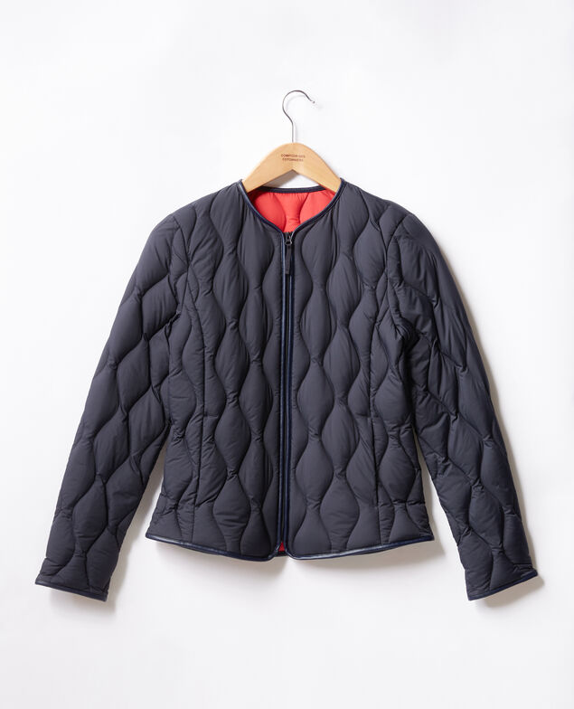 Pocketable down jacket Navy/lollipop