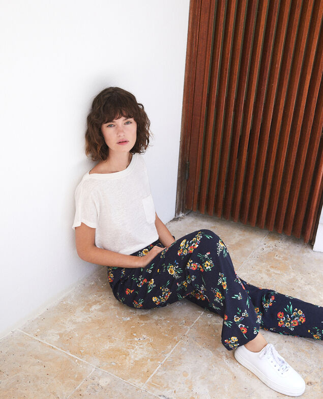 Pyjama-style trousers Blue