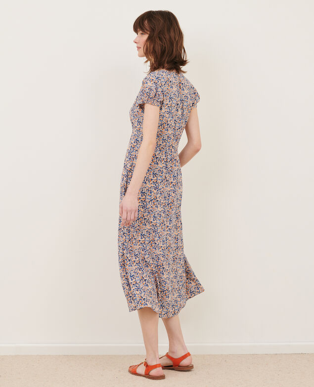 LUDIVINE - Floaty maxi dress 116 print blue