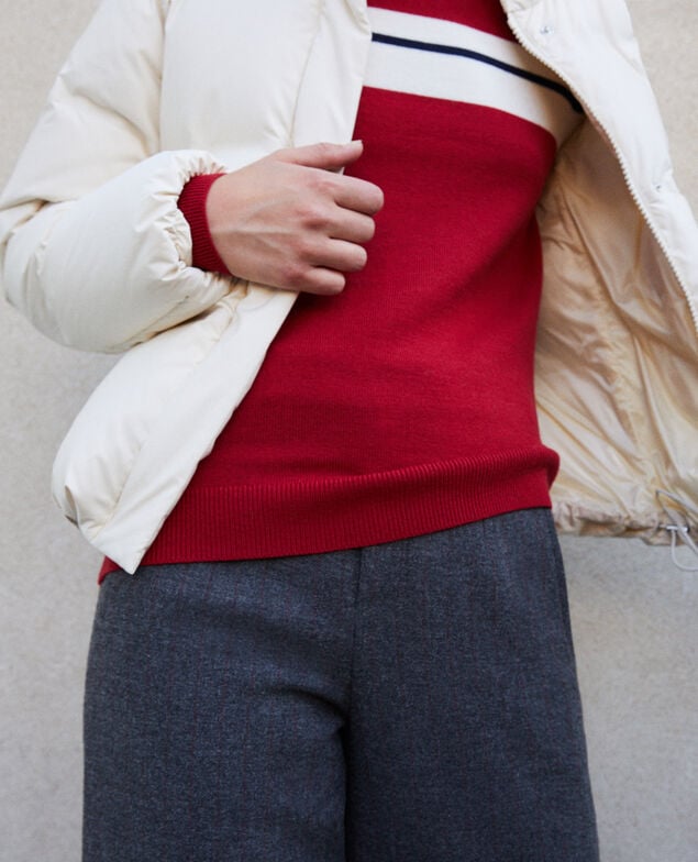 Cosy quilted down jacket  White