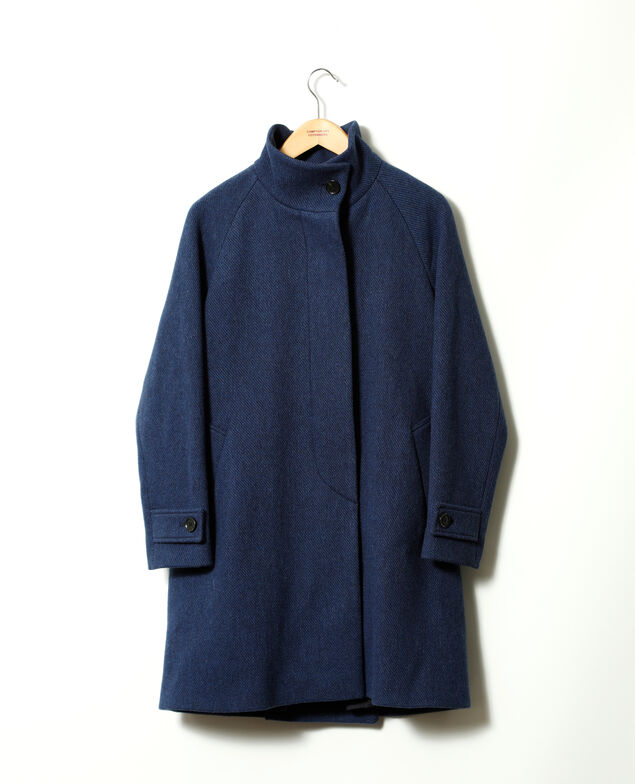 Coat with stand-up collar Peacoat