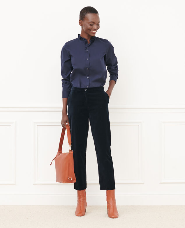 MARGUERITE - Cigarette trousers 6041c navy deep
