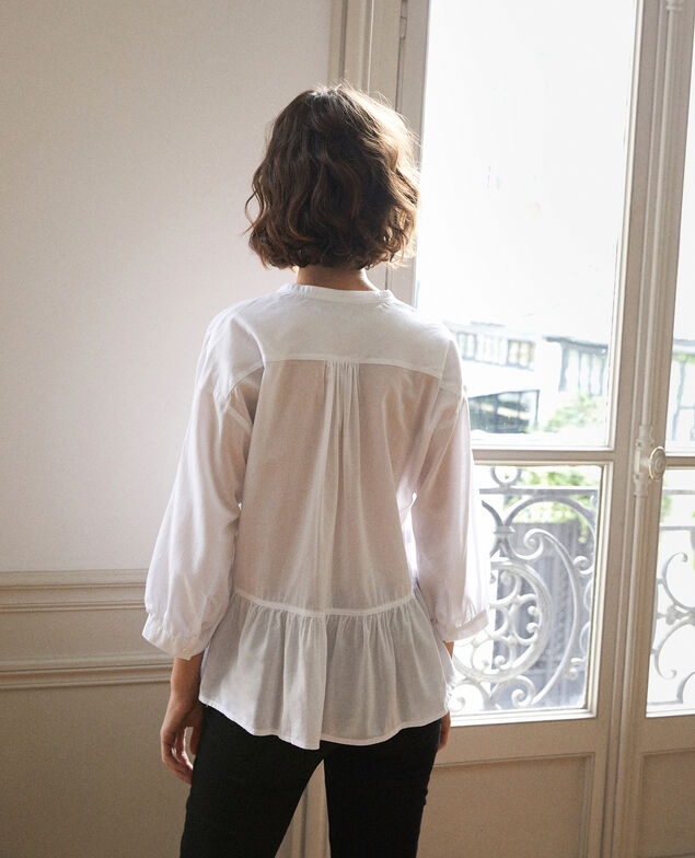 Peplum blouse White