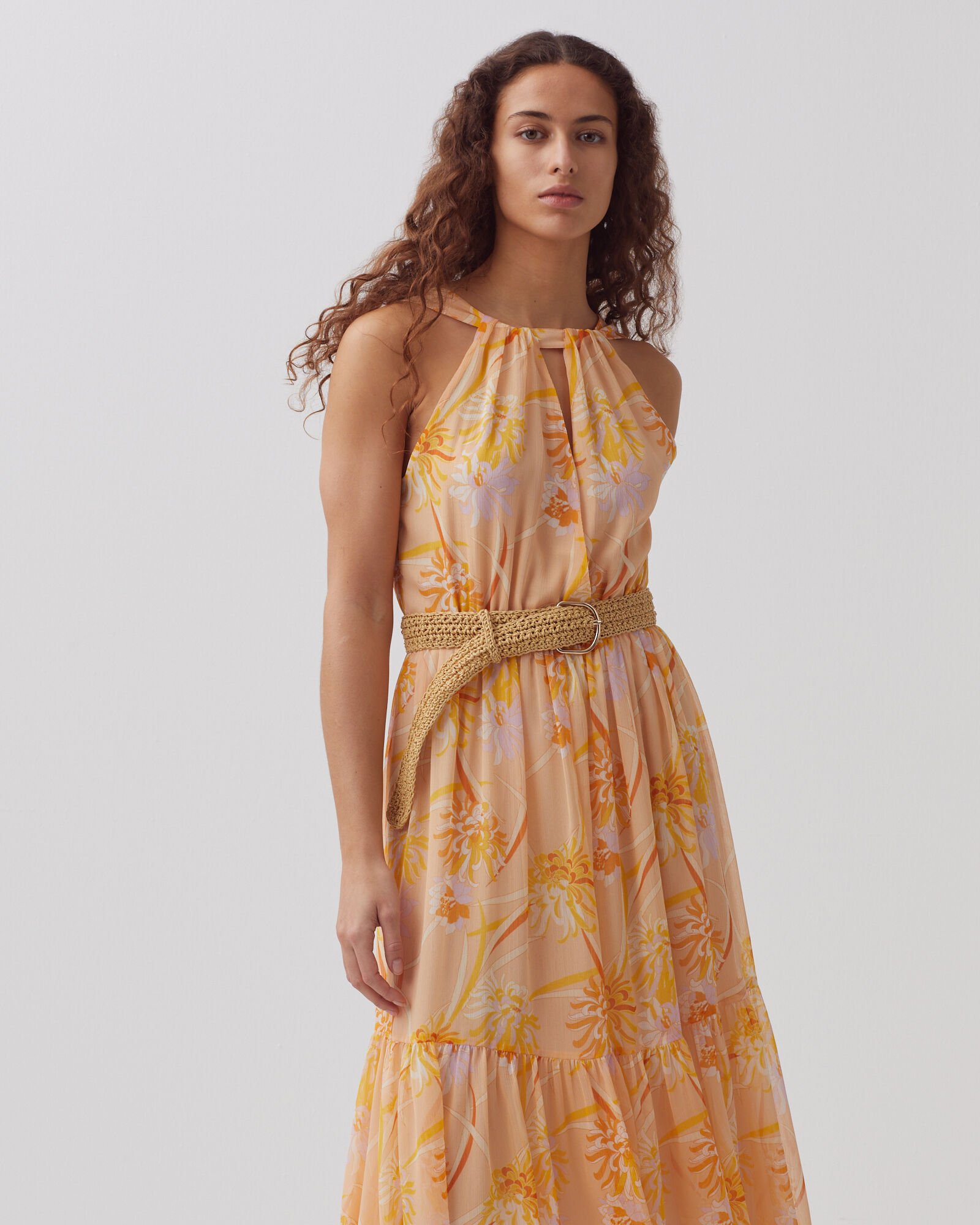 芸能人愛用のおすすめ最新情報 dahlia dress maxi Fluid beige Cotonniers des Comptoir - レディースウェア
