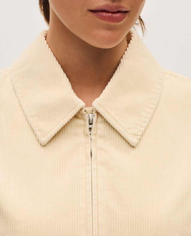 Corduroy jacket U010 off white