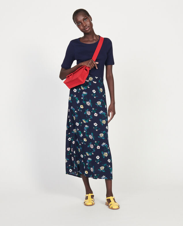 High-waist skirt Herbier maritime maize