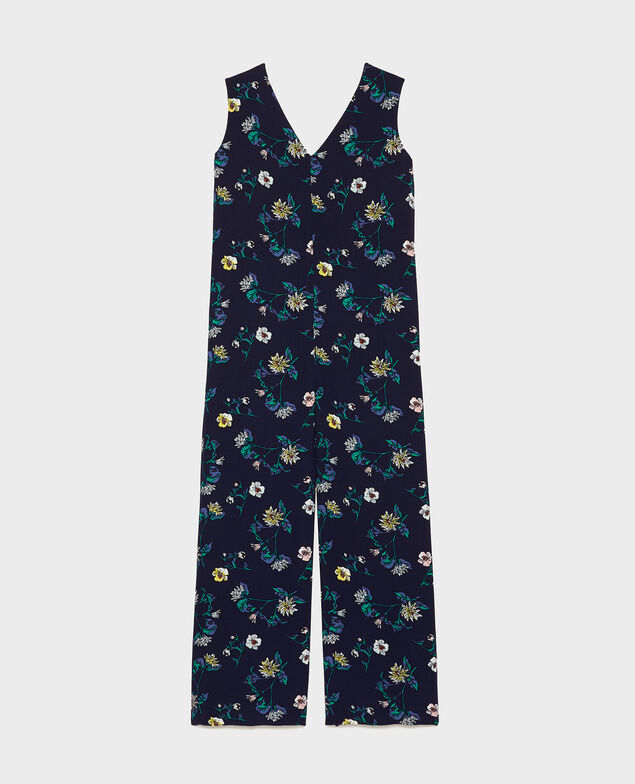 Viscose jumpsuit Herbier maritime maize