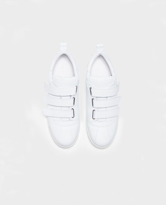 Leather rip tape sneakers Optical white