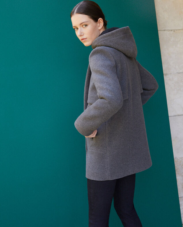 Hooded coat  Grey