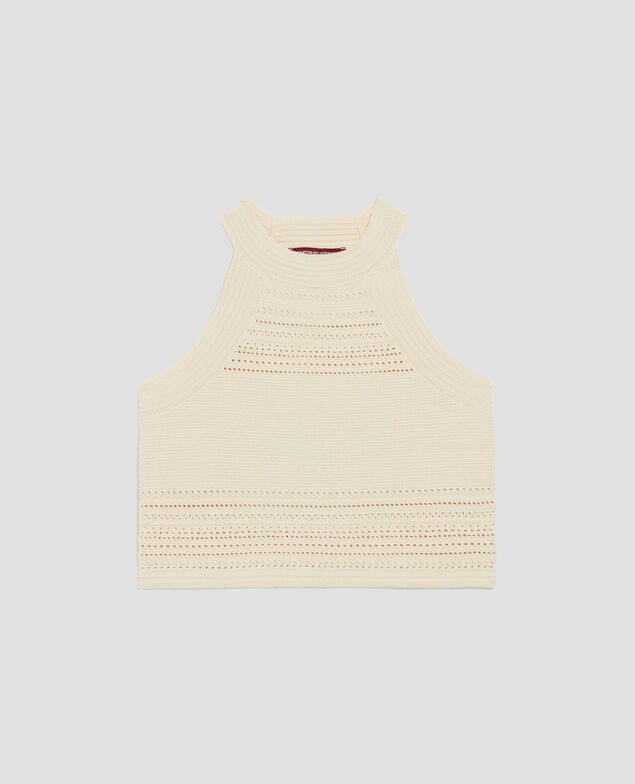 Cotton crochet tank top H304 albore