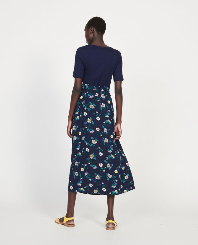 High-waist skirt Herbier maritime maize