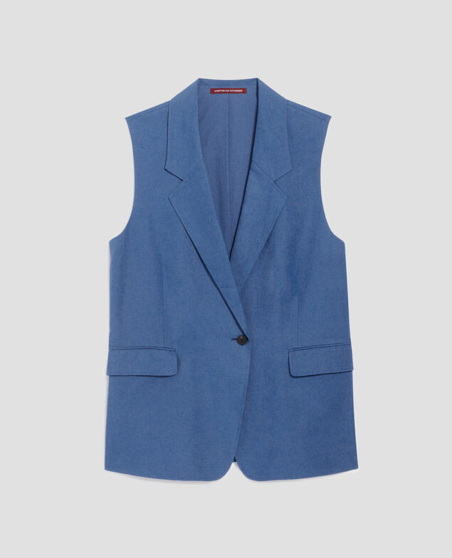 Sleeveless blazer H640 moonlight blue