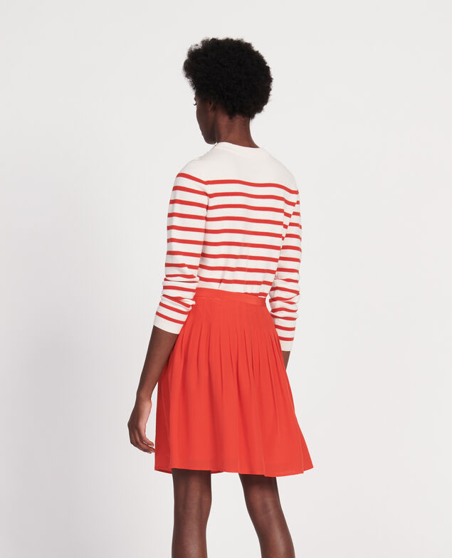 Loose skirt Fiery red