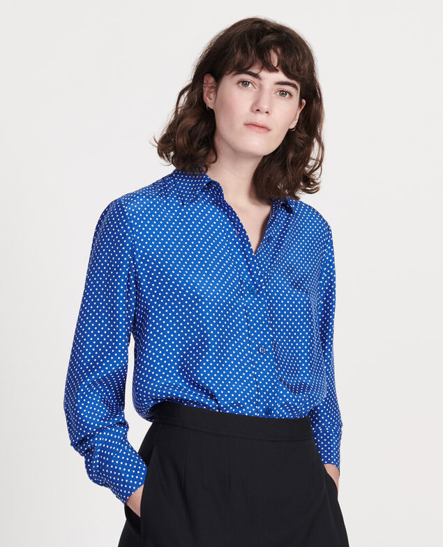 Silk polka dot shirt Little pois surf the web