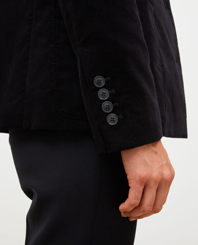 Two button corduroy blazer Black beauty