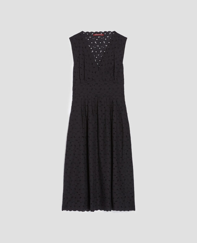 Broderie anglaise maxi dress H091 black beauty