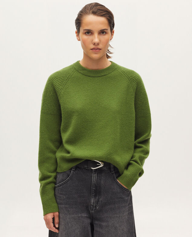 Cashmere jumper K540 pesto