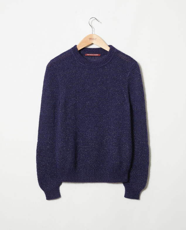 Novelty knit jumper Evening blue