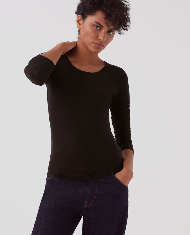 Slim fit t-shirt H091 black beauty