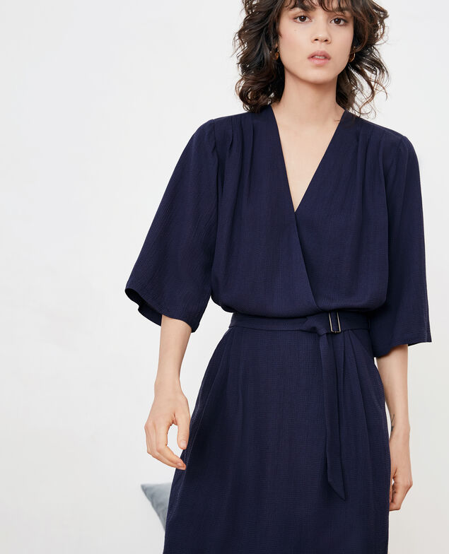 Dress with buckle Marine