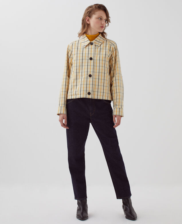 Jacket  I305 check beige