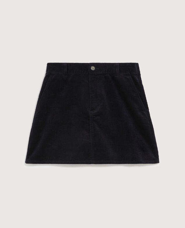 Corduroy mini skirt U690 navy