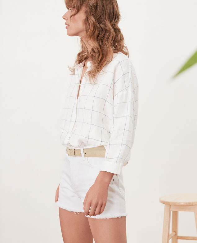 Fringed shorts Blanc
