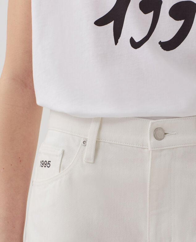 Cotton skort H003 white