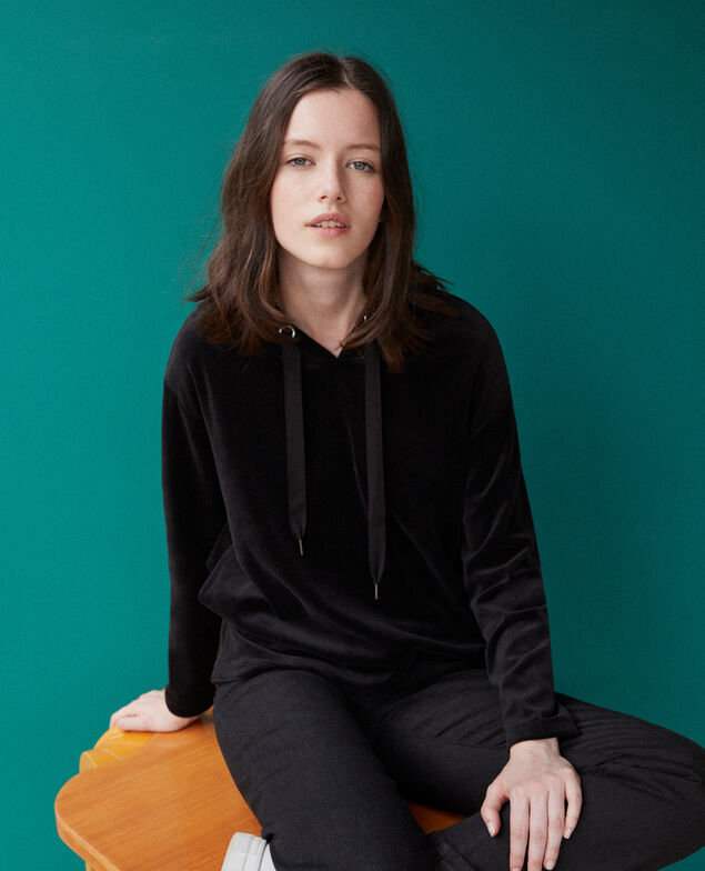 Hooded sweater Black