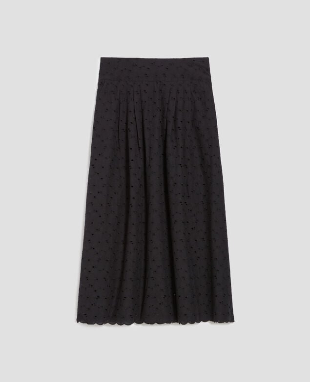 Broderie anglaise maxi dress H091 black beauty