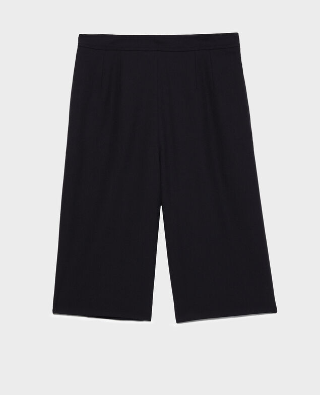 Smooth wool bermuda shorts Black beauty