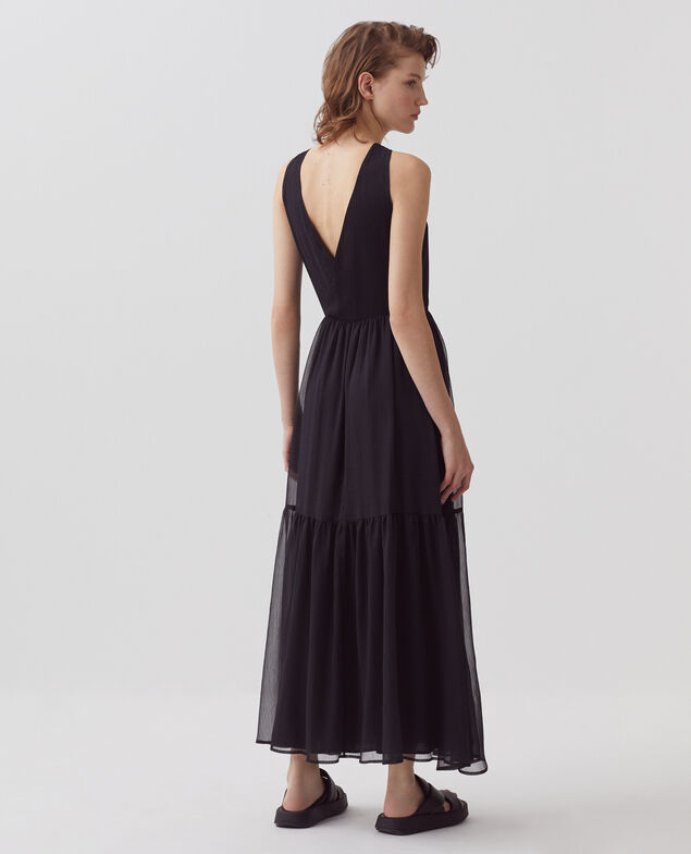 Fluid maxi dress H091 black beauty