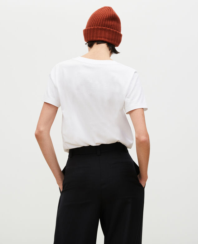 Short-sleeve cotton t-shirt Brilliant white