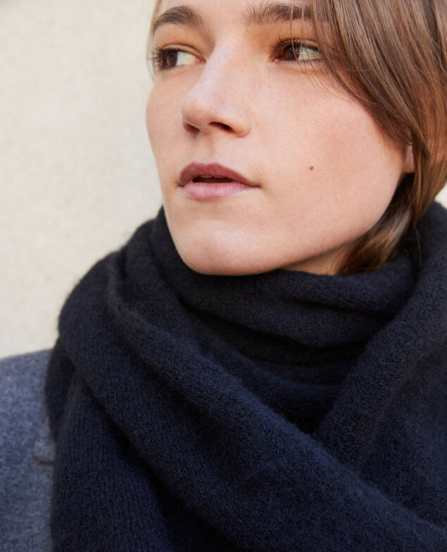 Fluffy scarf Noir