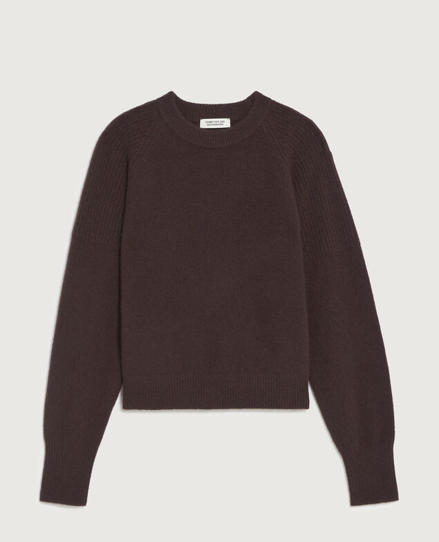 Cashmere jumper K390 taupe brown