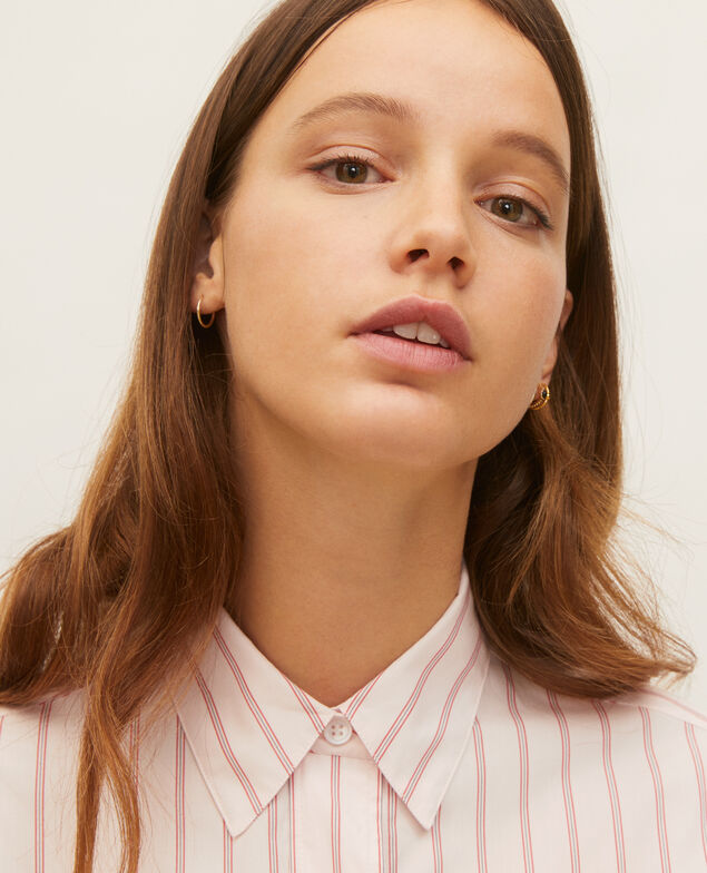 Cotton boyfriend shirt Popeline stripe3