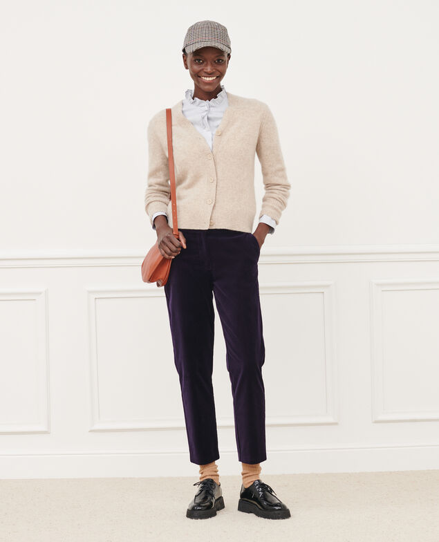 MARGUERITE - Cigarette trousers 6040 purple