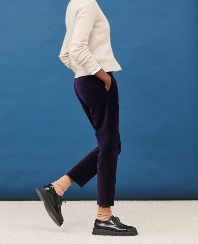 MARGUERITE - Cigarette trousers 6040 purple